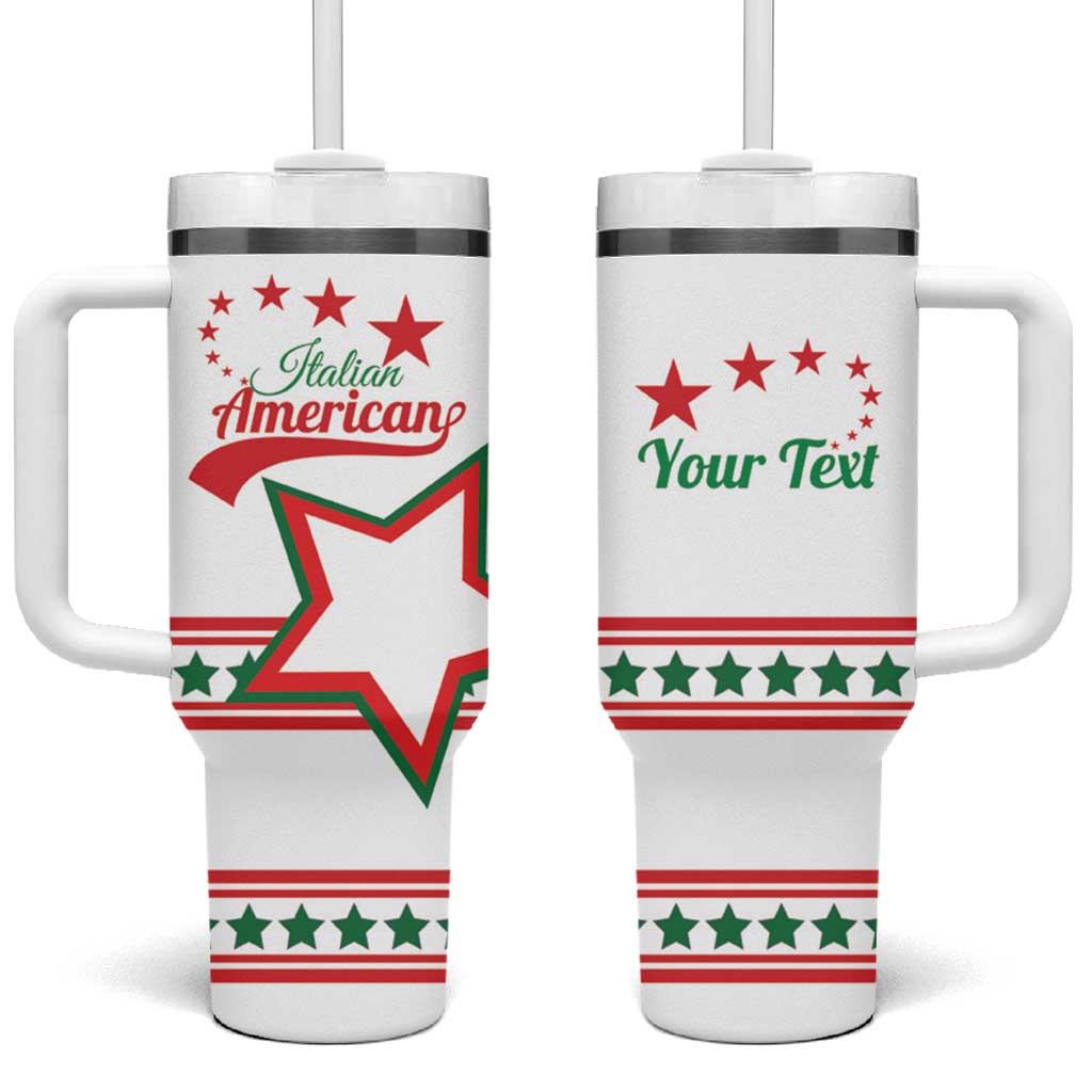 Personalized ​Italian - American Heritage Month Tumbler With Handle Starlight Simple Style