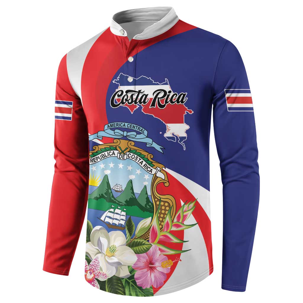 Personalized Costa Rica Pura Vida Tropical Button Sweatshirt - Wonder Print Shop