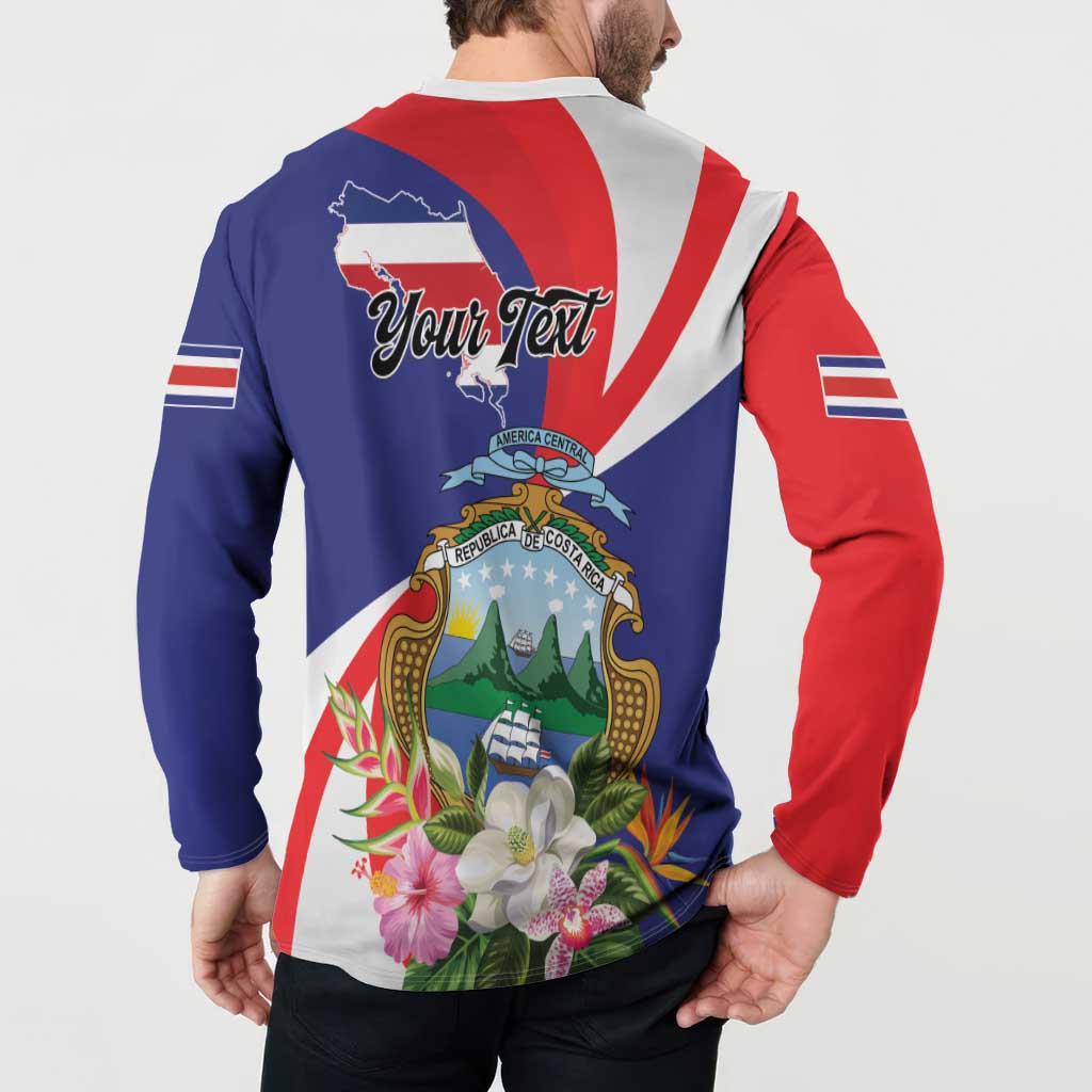 Personalized Costa Rica Pura Vida Tropical Button Sweatshirt - Wonder Print Shop