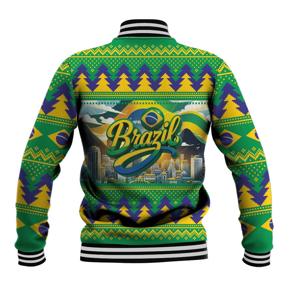 Brazil Christmas Feliz Natal Baseball Jacket - Wonder Print Shop