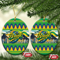 Brazil Christmas Feliz Natal Ceramic Ornament - Wonder Print Shop