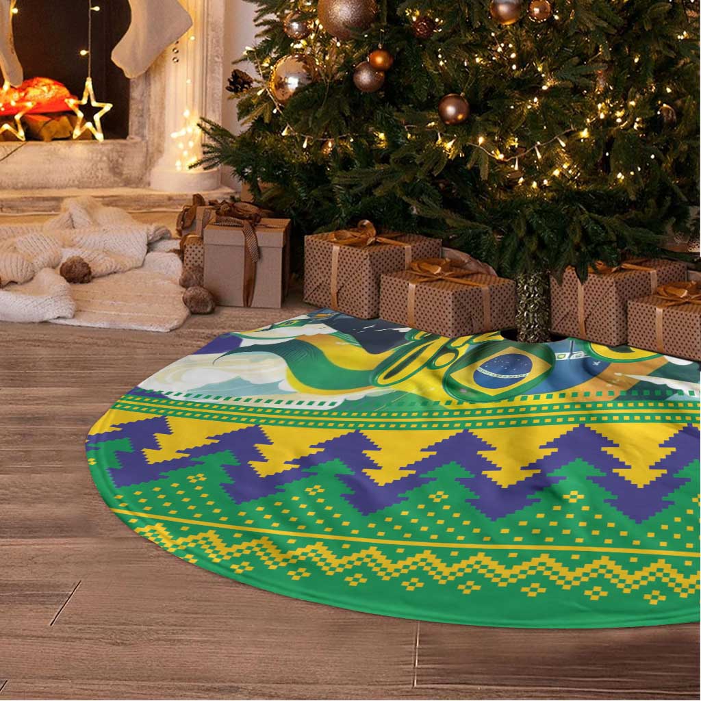 Brazil Christmas Feliz Natal Tree Skirt - Wonder Print Shop