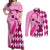 personalised-think-pink-couples-matching-off-shoulder-maxi-dress-and-long-sleeve-button-shirts-golf-argyle-pattern-breast-cancer-awareness