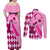 personalised-think-pink-couples-matching-off-shoulder-maxi-dress-and-long-sleeve-button-shirts-golf-argyle-pattern-breast-cancer-awareness