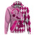 Personalised Think Pink Hoodie Golf Argyle Pattern Breast Cancer Awareness - Wonder Print Shop