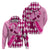 Personalised Think Pink Hoodie Golf Argyle Pattern Breast Cancer Awareness - Wonder Print Shop