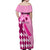 personalised-think-pink-off-shoulder-maxi-dress-golf-argyle-pattern-breast-cancer-awareness