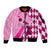 personalised-think-pink-sleeve-zip-bomber-jacket-golf-argyle-pattern-breast-cancer-awareness