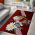 Latvia Independence Day Area Rug Latvijas White Wagtail With Daisy Flowers - Wonder Print Shop