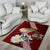 Latvia Independence Day Area Rug Latvijas White Wagtail With Daisy Flowers - Wonder Print Shop