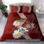 Latvia Independence Day Bedding Set Latvijas White Wagtail With Daisy Flowers - Wonder Print Shop