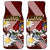 Latvia Independence Day Car Mats Latvijas White Wagtail With Daisy Flowers - Wonder Print Shop