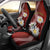 Latvia Independence Day Car Seat Cover Latvijas White Wagtail With Daisy Flowers - Wonder Print Shop