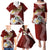 Latvia Independence Day Family Matching Puletasi Dress and Hawaiian Shirt Latvijas White Wagtail With Daisy Flowers - Wonder Print Shop