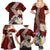 Latvia Independence Day Family Matching Summer Maxi Dress and Hawaiian Shirt Latvijas White Wagtail With Daisy Flowers - Wonder Print Shop