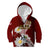 Latvia Independence Day Kid Hoodie Latvijas White Wagtail With Daisy Flowers - Wonder Print Shop