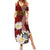 Latvia Independence Day Summer Maxi Dress Latvijas White Wagtail With Daisy Flowers - Wonder Print Shop