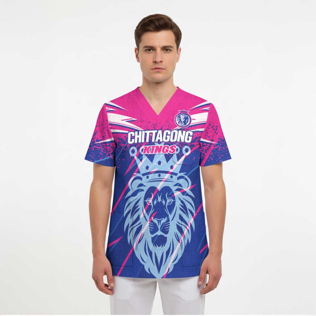 Custom Chittagong Cricket Scrub Top Faith Honour Strength - Wonder Print Shop