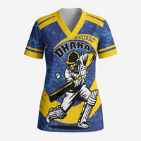 Custom Dhaka Cricket Capitals Scrub Top Together We Rise - Wonder Print Shop
