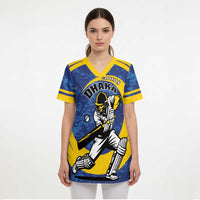 Custom Dhaka Cricket Capitals Scrub Top Together We Rise - Wonder Print Shop