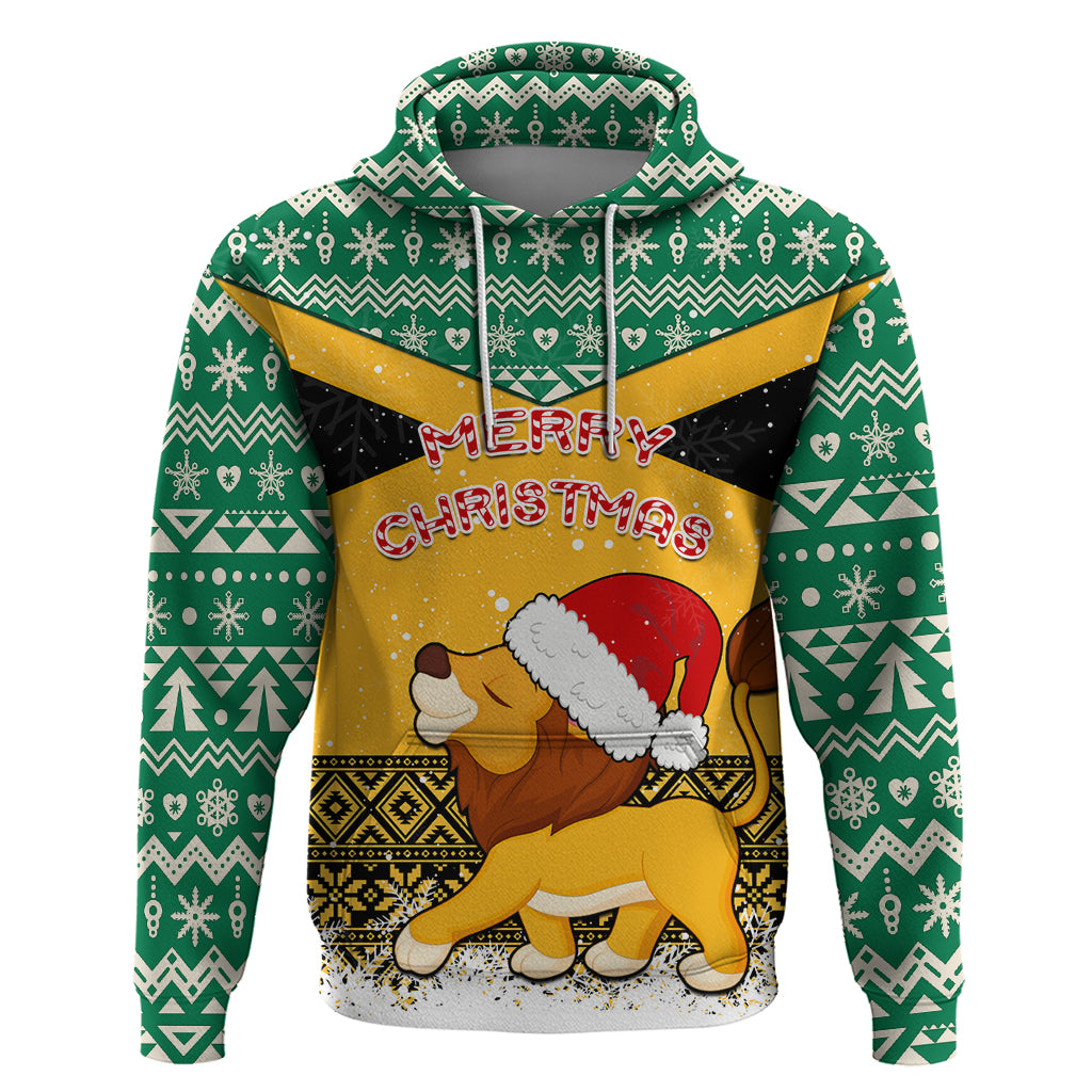 custom-jamaica-christmas-hoodie-jumieka-santa-lion