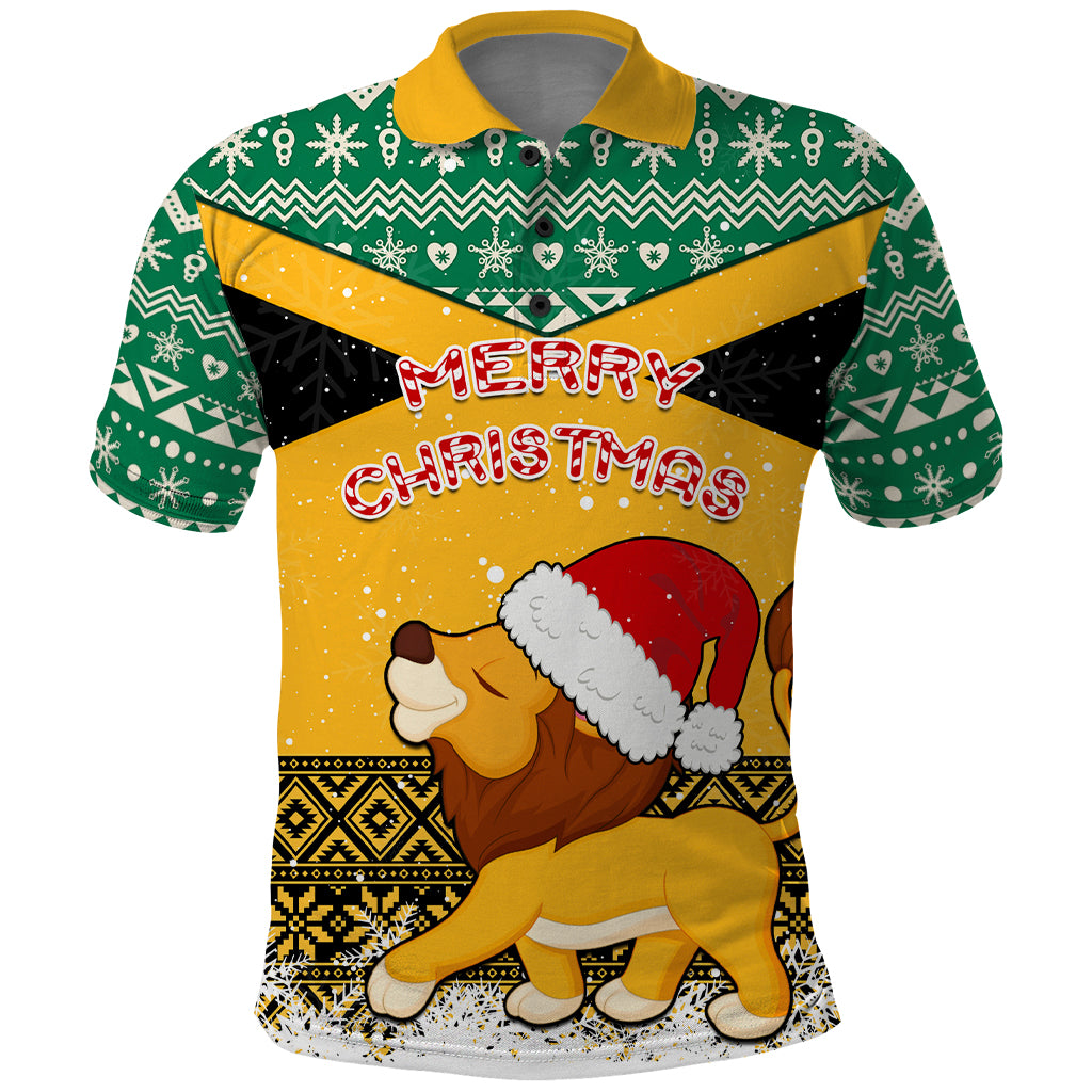 custom-jamaica-christmas-polo-shirt-jumieka-santa-lion