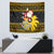 Maryland Christmas Tapestry Santa Claus With Black Eyed Susan Flower - Wonder Print Shop
