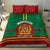 Morocco Proclamation Day Bedding Set Marruecos Coat of Arms Roses Pattern - Wonder Print Shop