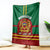 morocco-proclamation-day-blanket-marruecos-coat-of-arms-roses-pattern