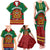 Morocco Proclamation Day Family Matching Tank Maxi Dress and Hawaiian Shirt Marruecos Coat of Arms Roses Pattern - Wonder Print Shop