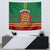 morocco-proclamation-day-tapestry-marruecos-coat-of-arms-roses-pattern