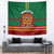 morocco-proclamation-day-tapestry-marruecos-coat-of-arms-roses-pattern