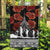 New Zealand ANZAC Day Garden Flag Poppy With Polynesian Pattern - Wonder Print Shop