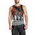 New Zealand ANZAC Day Men Tank Top Poppy With Polynesian Pattern - Wonder Print Shop