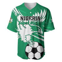 Green football jersey with V-neck and Super Eagles front graphic