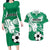 Nigeria Football Couples Matching Long Sleeve Bodycon Dress and Hawaiian Shirt Go Super Eagles - Wonder Print Shop