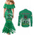 Nigeria Football Couples Matching Mermaid Dress and Long Sleeve Button Shirt Go Super Eagles