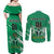 Nigeria Football Couples Matching Off Shoulder Maxi Dress and Long Sleeve Button Shirt Go Super Eagles - Wonder Print Shop