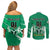 Nigeria Football Couples Matching Off Shoulder Short Dress and Long Sleeve Button Shirt Go Super Eagles - Wonder Print Shop