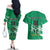 Nigeria Football Couples Matching Off The Shoulder Long Sleeve Dress and Hawaiian Shirt Go Super Eagles - Wonder Print Shop