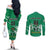 Nigeria Football Couples Matching Off The Shoulder Long Sleeve Dress and Long Sleeve Button Shirt Go Super Eagles