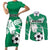 Nigeria Football Couples Matching Short Sleeve Bodycon Dress and Long Sleeve Button Shirt Go Super Eagles - Wonder Print Shop