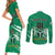 Nigeria Football Couples Matching Short Sleeve Bodycon Dress and Long Sleeve Button Shirt Go Super Eagles - Wonder Print Shop