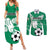 Nigeria Football Couples Matching Summer Maxi Dress and Long Sleeve Button Shirt Go Super Eagles - Wonder Print Shop