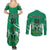 Nigeria Football Couples Matching Summer Maxi Dress and Long Sleeve Button Shirt Go Super Eagles - Wonder Print Shop