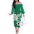 Nigeria Football Family Matching Off Shoulder Long Sleeve Dress and Hawaiian Shirt Go Super Eagles - Wonder Print Shop