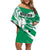 Nigeria Football Family Matching Off Shoulder Short Dress and Hawaiian Shirt Go Super Eagles - Wonder Print Shop