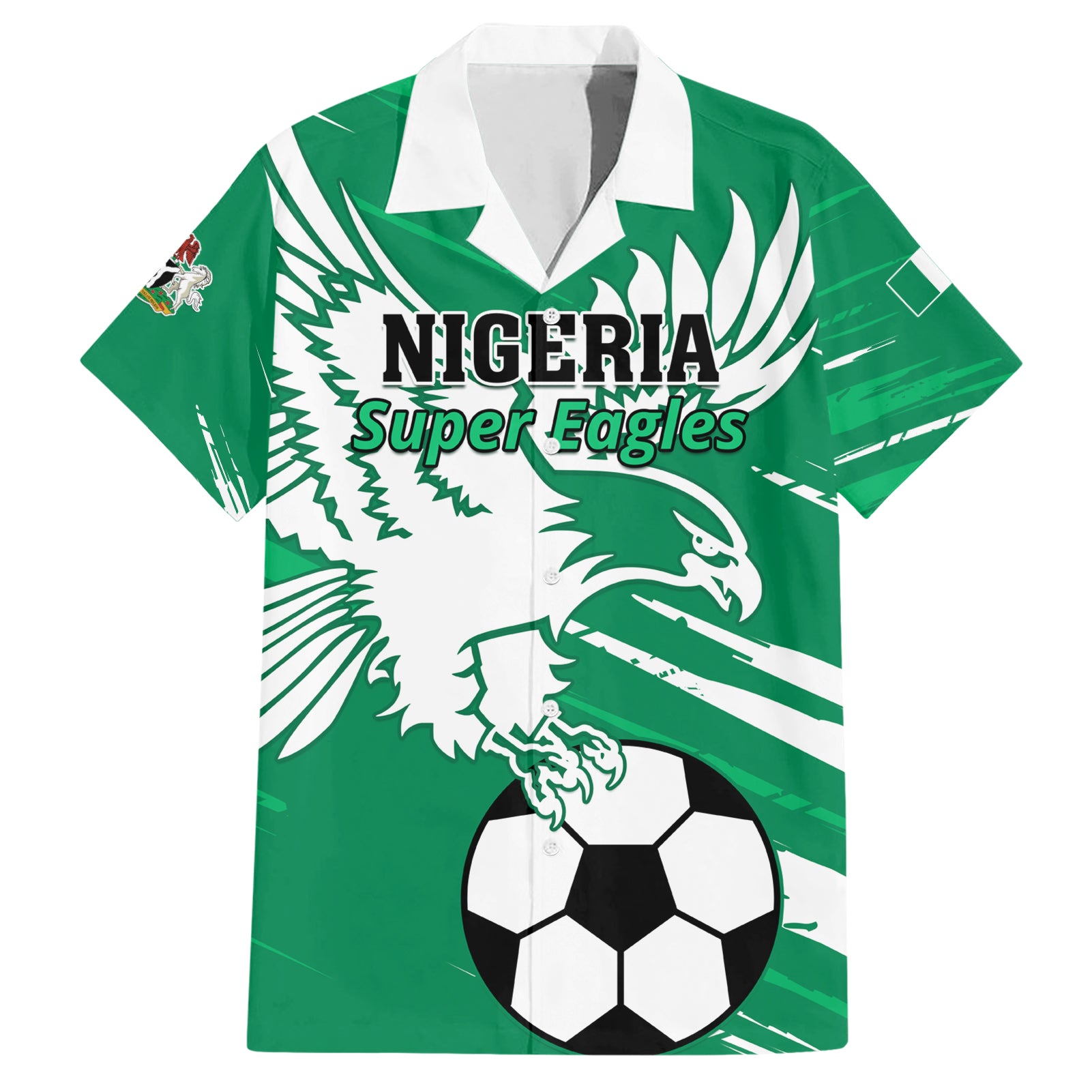 Nigeria Football Hawaiian Shirt Go Super Eagles - Wonder Print Shop