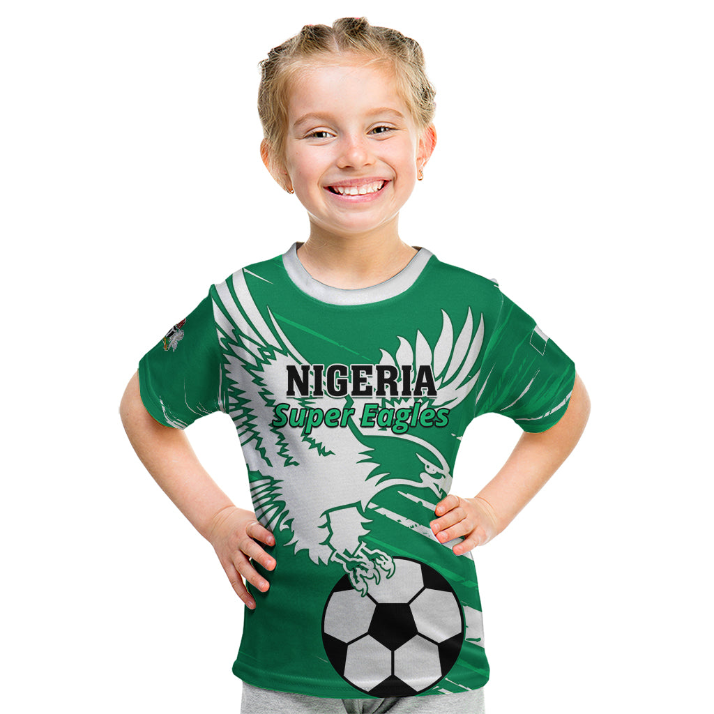 Nigeria Football Kid T Shirt Go Super Eagles - Wonder Print Shop