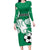 Nigeria Football Long Sleeve Bodycon Dress Go Super Eagles - Wonder Print Shop